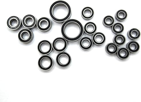 22PCS RC Car Ball Bearing Steel Rubber Sealed Ball Bearings Kit for TRX4M 1/18 RC Crawler Upgrade Parts