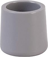 Vista 5 de Flash Furniture Tapa de pie de repuesto beige para sillas plegables de plástico beige y marrón