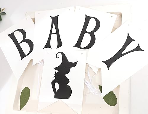 Miniatura 6 de Pancarta sorpresa de fiesta con texto en inglés "A Baby is Brewing", revelación de género para decoración de Halloween, baby shower, revelación de