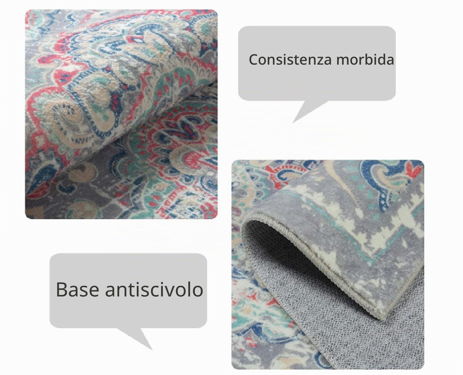 Tappeto Moderno Striscia Beige Verde - Tappeto Soffice per Camera da Letto e Soggiorno (150x200cm) - Antiscivolo, Lavabile e Ideale per l'Ingresso