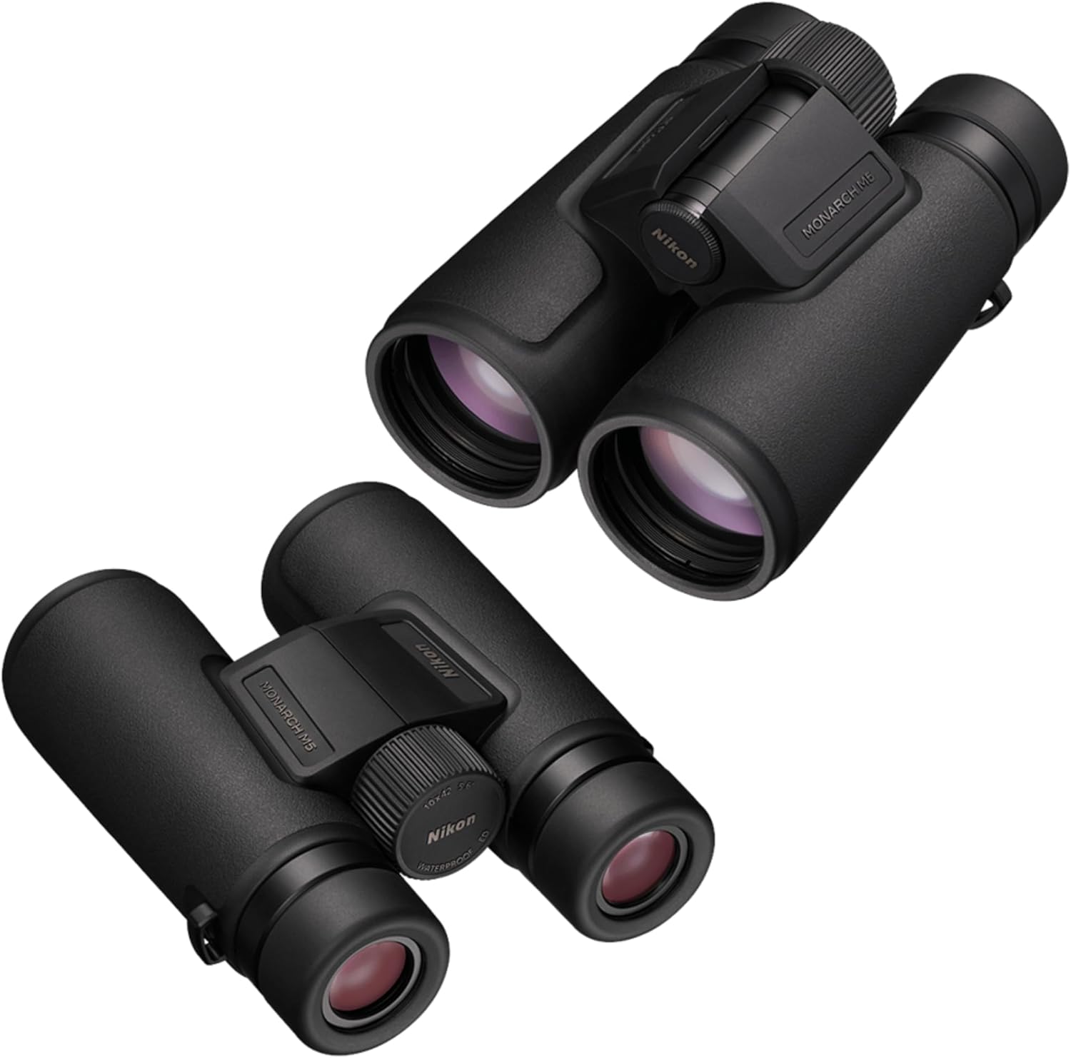 Nikon Monarch M5 10x42 (16768) Black Binoculars Bundle with Lens Pen, and Cleaning Cloth, Compact High Powered Binoculars for Adults for Hunting, Bird Watching, and Hiking Essentials, Lightweight