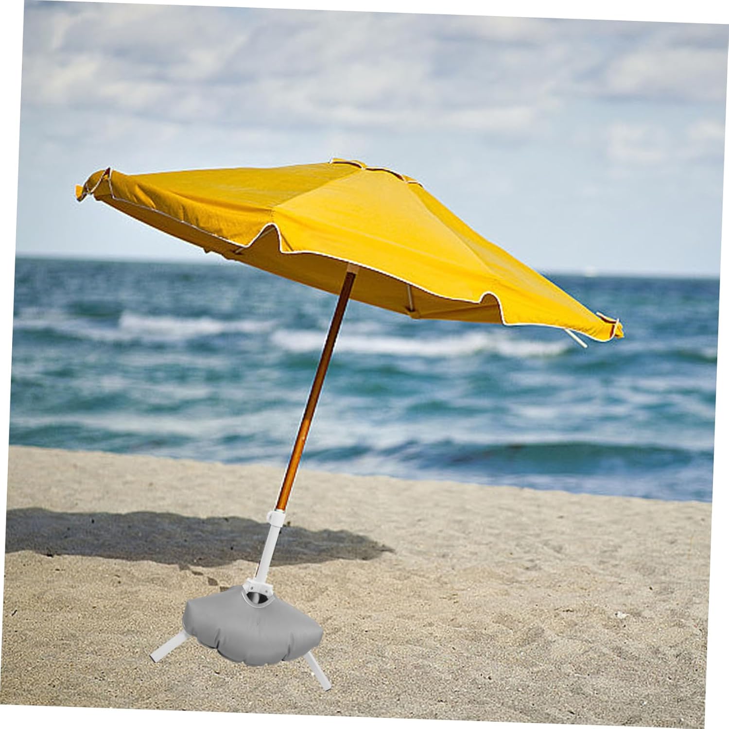 MERRYHAPY 1set Portable Umbrella Base Water-fillable Stand for Beach Garden and Outdoor Use Easy to Install and Material for Stability and Support