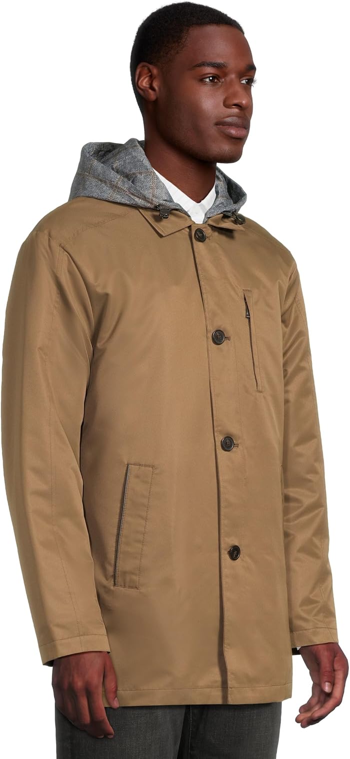 Мужские Johnston & Murphy Upton Water-Resistant Raincoat With Removable Liner — фото 3