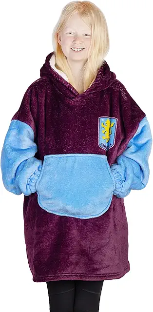 Aston Villa Sherpa Hoodie for Kids - Pilates & Yoga Wear