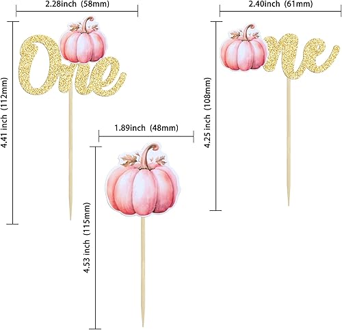 Miniatura 219 de 24 adornos de calabaza para cupcakes con purpurina para otoño, hojas, flores, calabaza, cupcakes, decoración de pasteles para Halloween, decoración