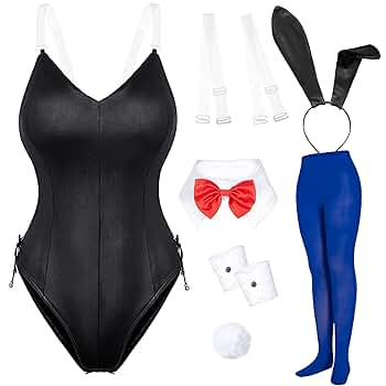 新品タグ付き　BUNNIE BODYSUIT Amazon.com: Womens Bunny Costume Girl Bodysuit Anime Role