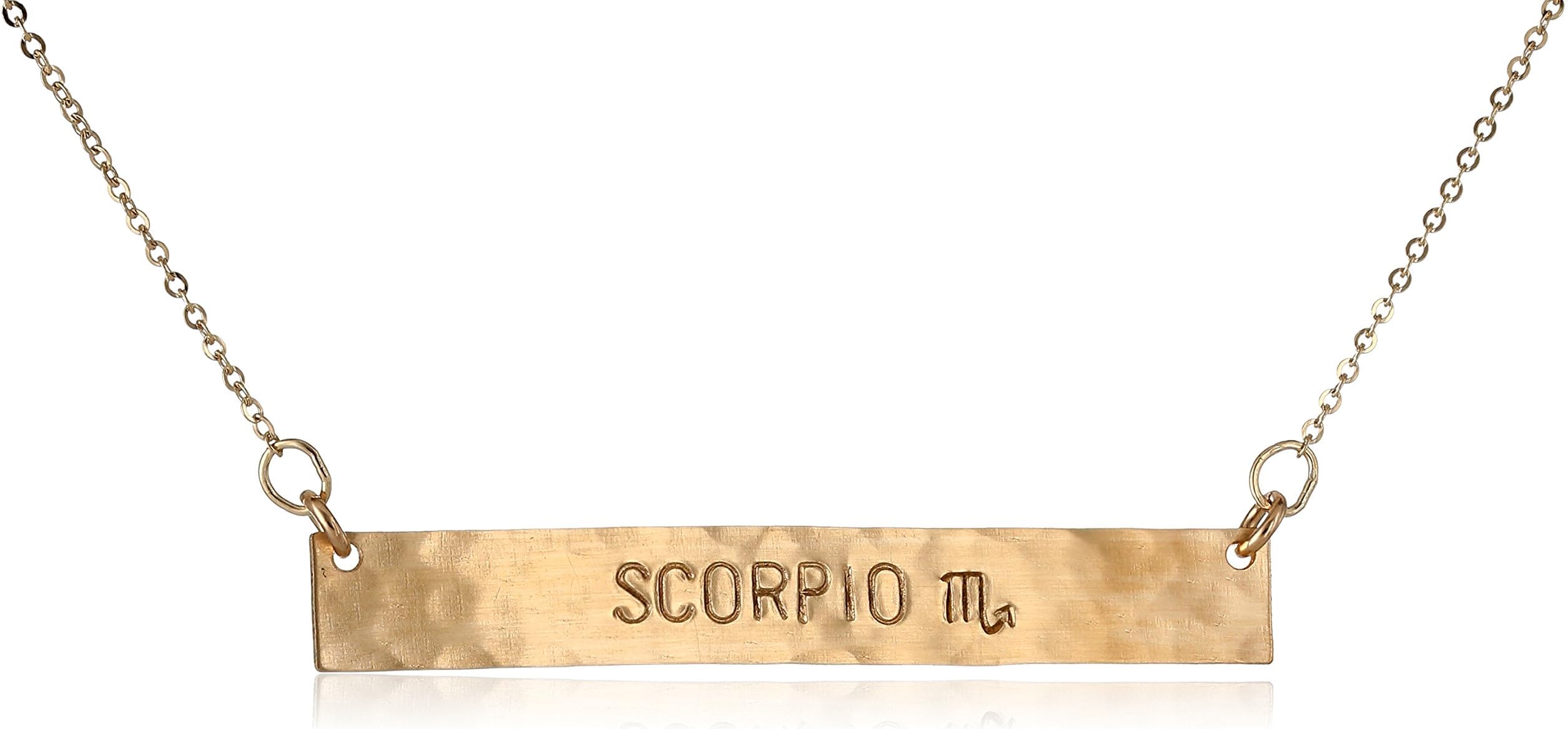 Nashelle Scorpio Zodiac Bar Necklace