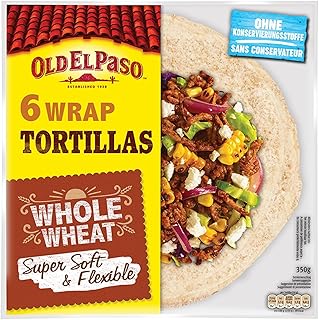 Old El Paso Wrap Tortillas – Mexikanische Wraps aus Vollkorn – 1 x 350 g