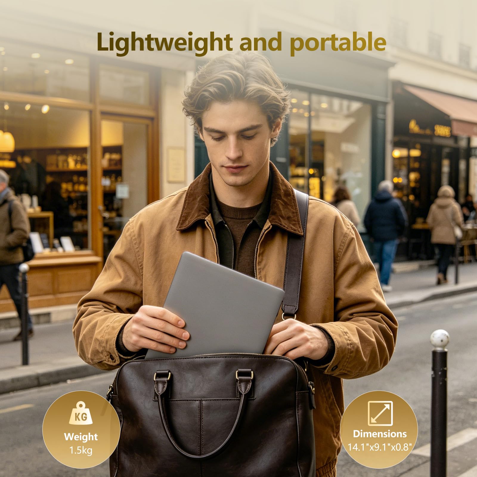 15,6 Pollici PC Portatile, 16GB RAM 256GB SSD Computer portatile | Notebook Core 4425Y (fino a 1,7 GHz), Win 11, compatibile con Wi-Fi 5 e Bluetooth,leggero e portatile, (3,5 libbre)