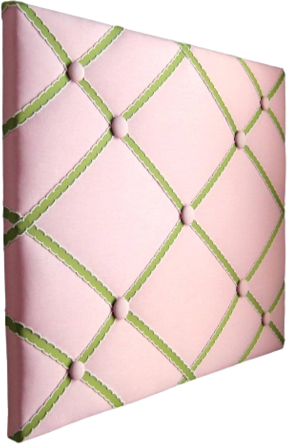 16x20 Pink & Lemongrass Green Memory Board, Memo Board, Ribbon Board, Bow Board, Photograph Organizer