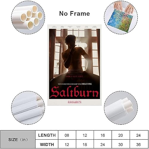 Miniatura 3 de Saltburn - Póster de película en lienzo para pared, para sala de estar, dormitorio, 16 x 24 pulgadas
