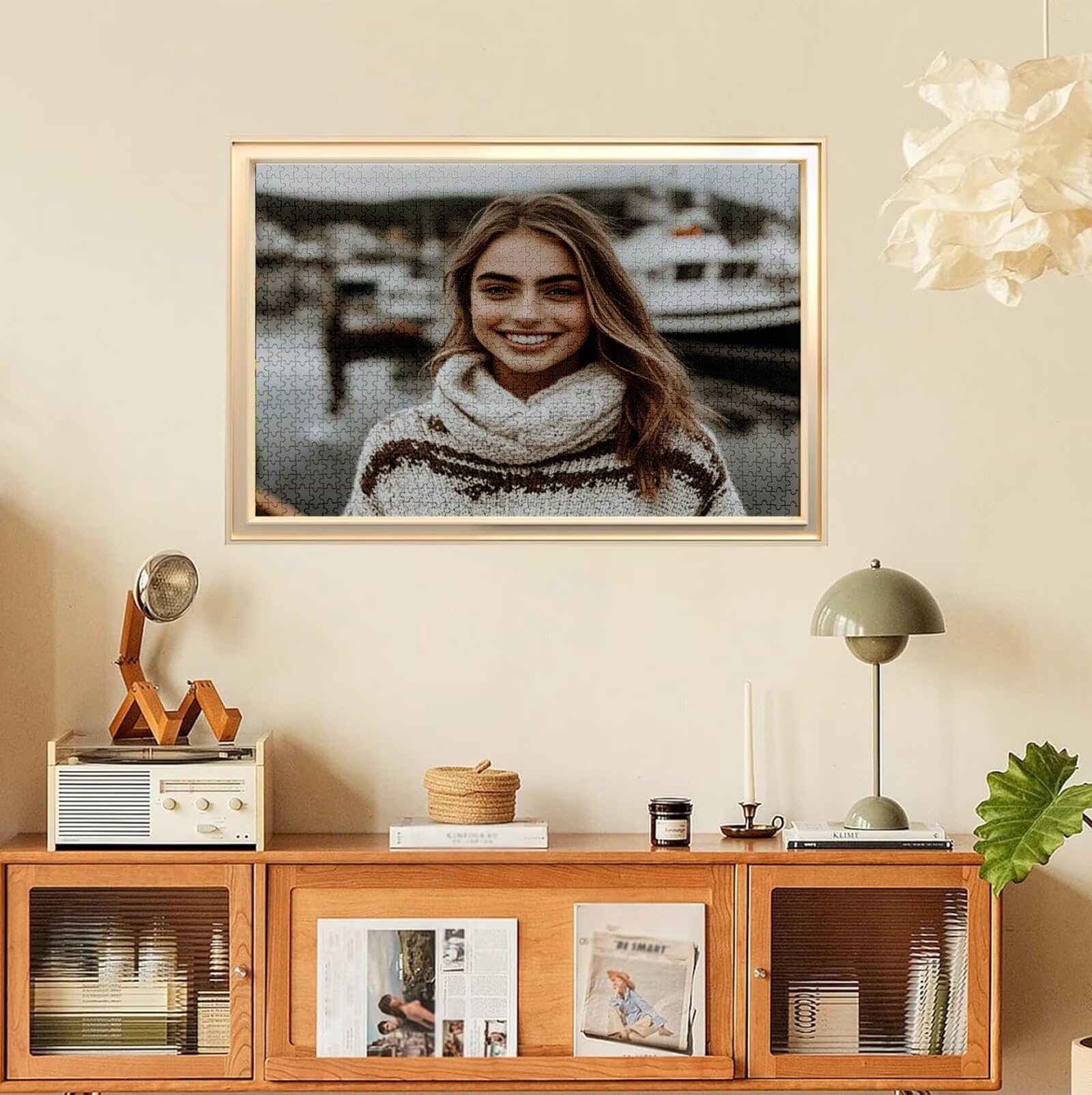 Puzzle Personalizado con Foto, Personalizada Rompecabezas Personalizado Diseña tu Logo Foto o Texto, Personalizado Navidad Halloween San Valentín Parejas Niños Familia Amigos h-3725
