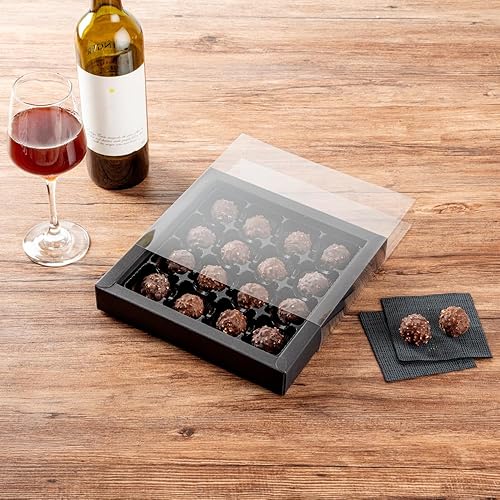 Miniatura 3 de Restaurantware Sweet Vision - Cajas cuadradas de dulces de 9.1 x 9.1 x 1.6 pulgadas, 10 cajas de regalo desechables para panadería, 16