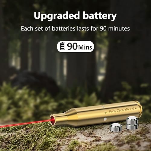 Miniatura 3 de MidTen Bore Sighting Laser 223 0.219 in0.354 in 30-0625-06270 Laser Bore Sight Boresighter con baterías