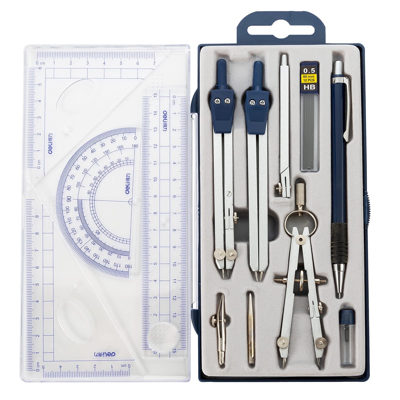 Buy Geometry Precision Tool, 13PCS Math Geometry Kit Set Circle Drawing