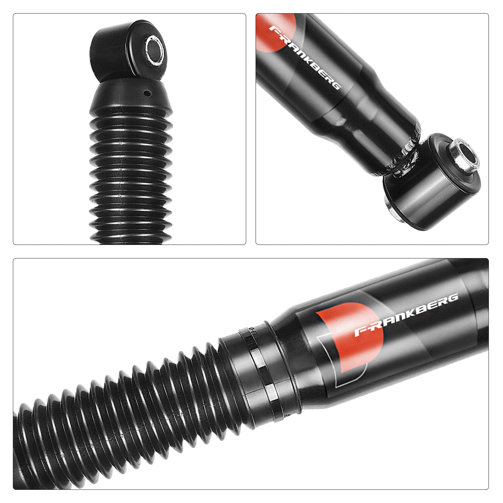 Frankberg 2x Ammortizzatori per sospensioni Ammortizzatori per telaio Posteriore sinistro destro 349mm Pressione del gas Compatibile con 206 CC 2D 206 Compatto 2A/C 206 SW 2E/K 206 Van 341250,6757043