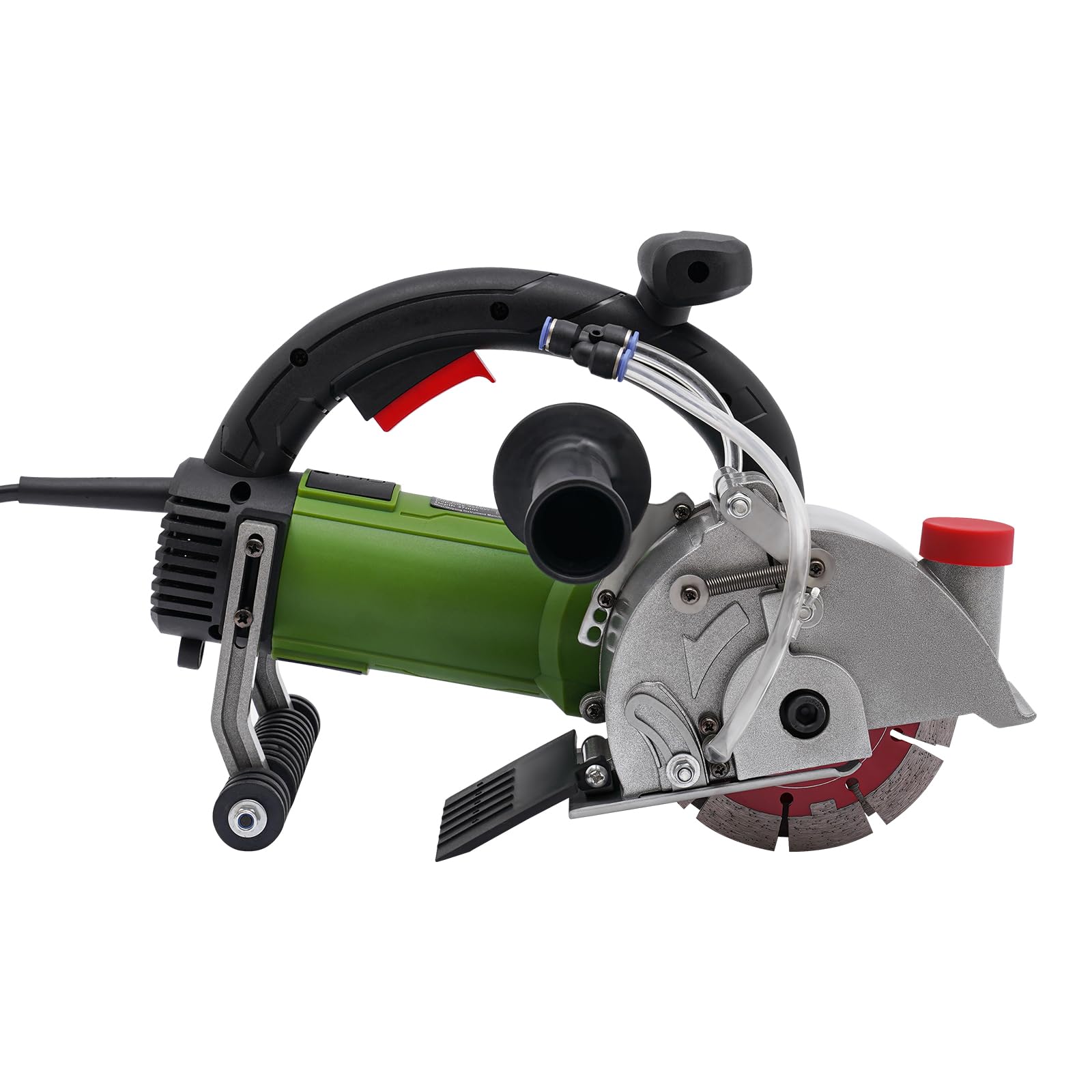 Bruzdownica murowa 1800 W, 7000 obr./min, elektryczna frezarka szczelinowa o długości 5 cali, szerokość cięcia 50 mm, głębokość piły 37 mm, frezarka do ścian, maszyna szczelinowa, piła do betonu