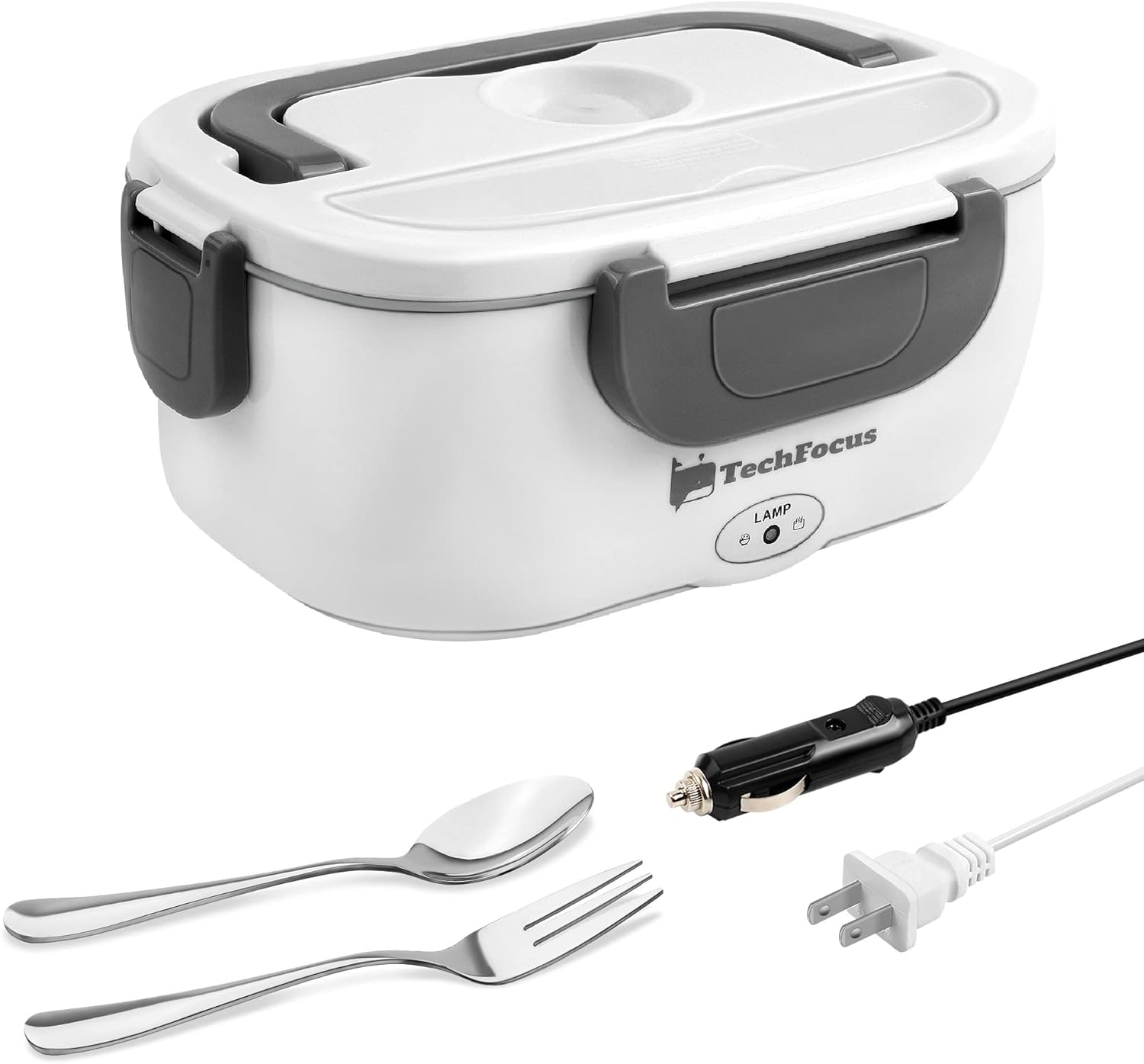 TechFocus Electric Lunch Box for Car and Home Portable Food