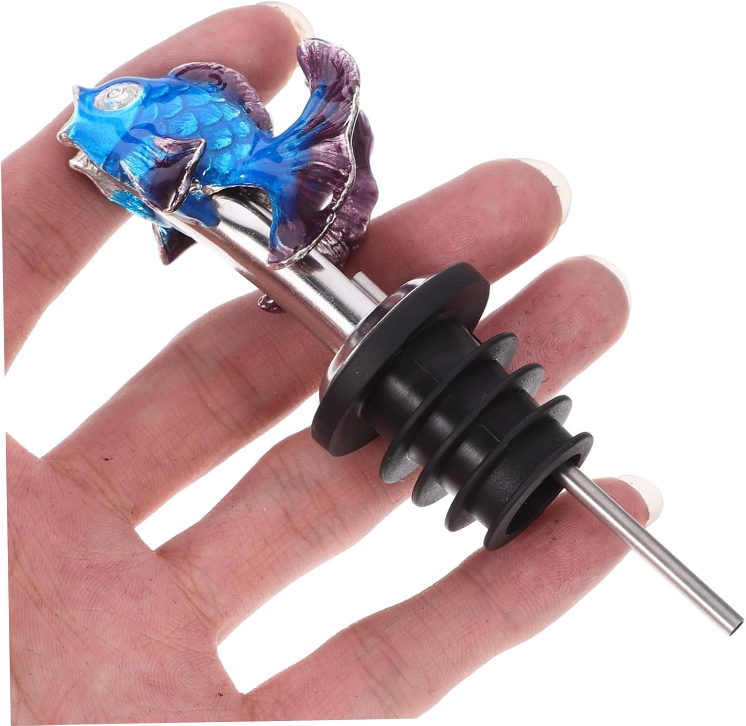 Fish-shaped Wine Pourer Spout Liquor Pourer for Wine Bottles Cute Design for Parties Gatherings Lovers