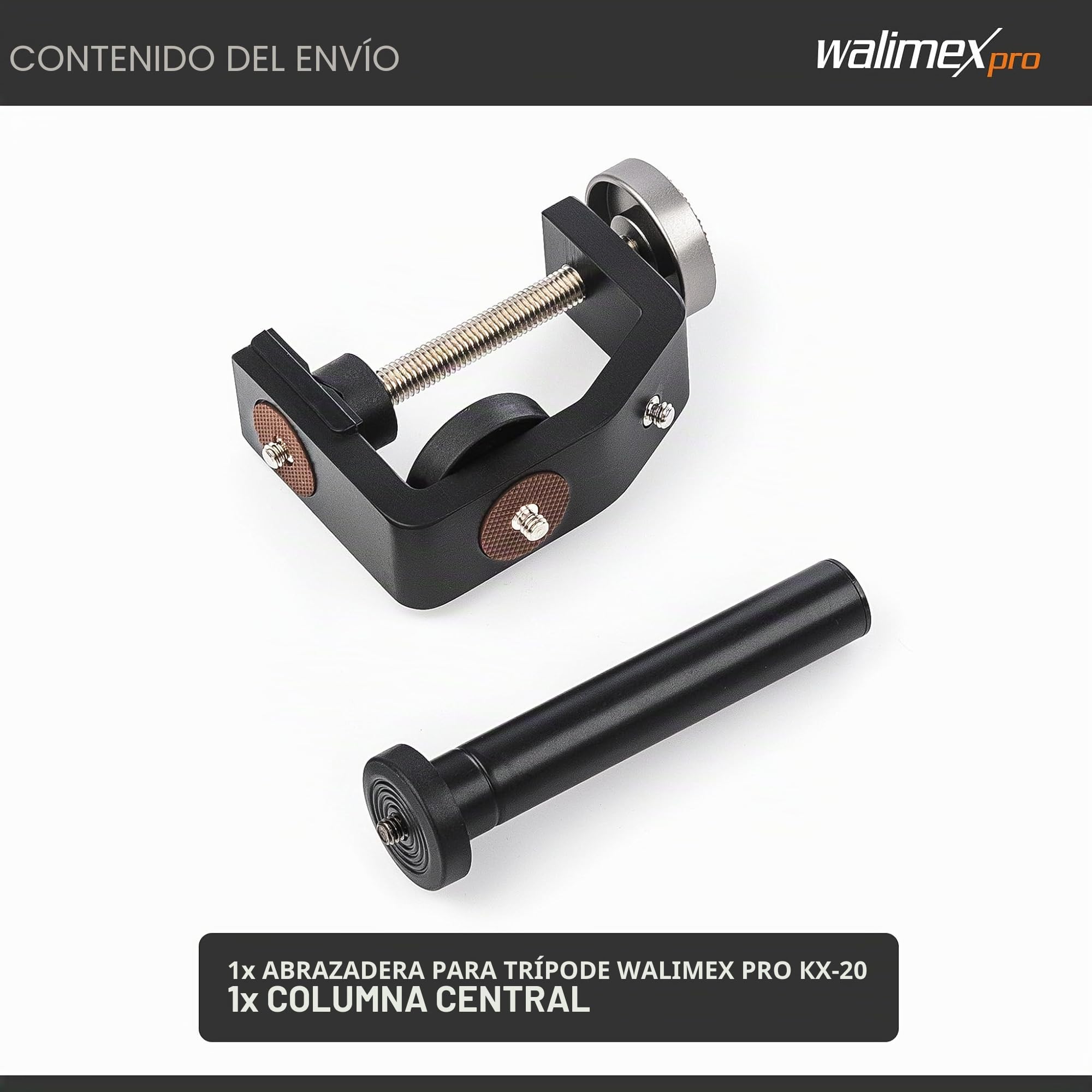 Walimex - Soporte con pinza para cámaras