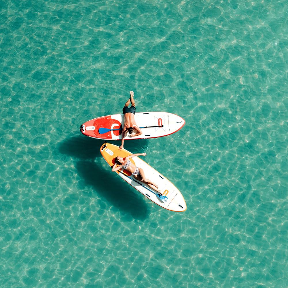 Skiffo Rivage 11' – Sup Gonflable 2-en-1 Kayak Complet - 335x86x15cm - Max 160 kg - Stable & Polyvalent - Design Unique