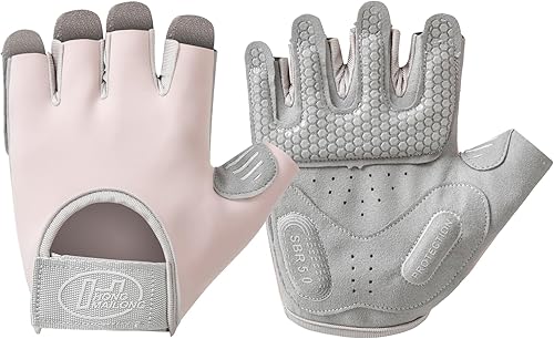 Guantes de entrenamiento para mujeres y hombres, guantes antideslizantes sin dedos para levantamiento de pesas, guantes de entrenamiento para