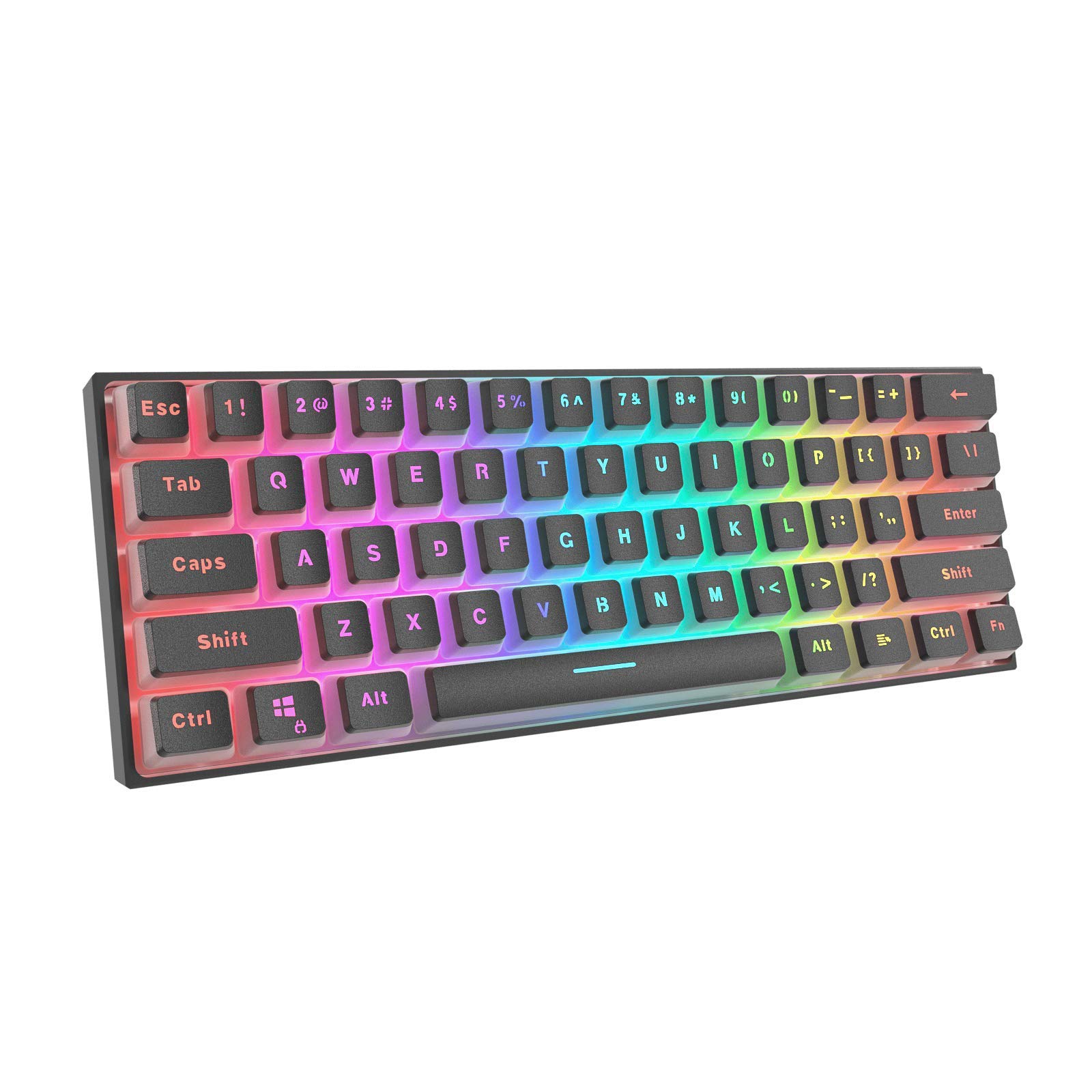 Buy Dierya White PBT Double Shot Pudding Keycaps, 104 Keys Mechanical Keycaps Set OEM Profile