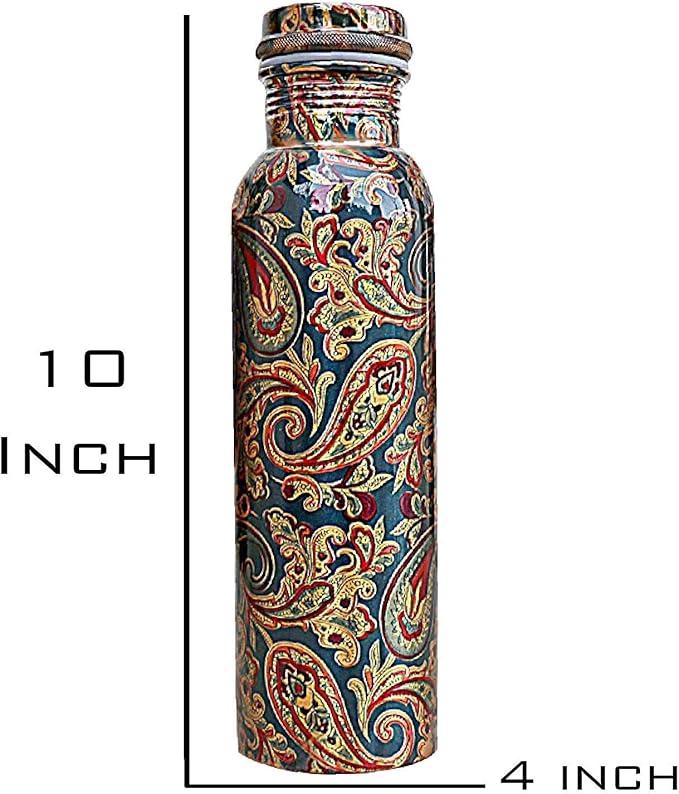 Botella de Agua de Cobre 1000 ml con 2 Vasos de Cobre miniatura 2