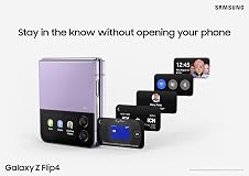 SAMSUNG Galaxy Z Flip 4 Cell Phone, Factory Unlocked Android Smartphone, 256GB, Flex Mode, Hands Free Camera, Compact, Foldable Design, Informative Cover Screen, US Version, 2022, Graphite