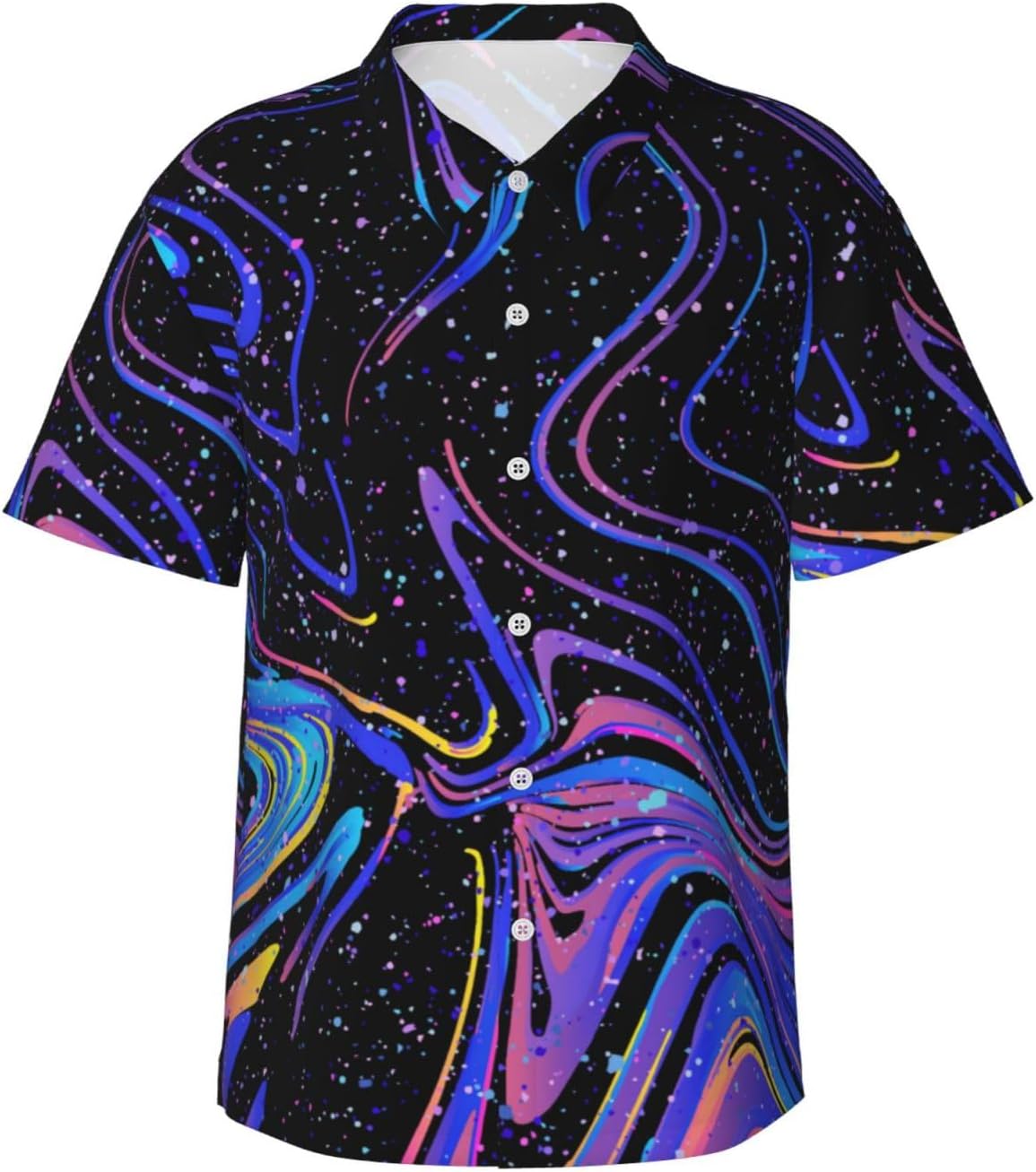 16 70s Shirts For Men,Hippie Shirt,Mens 70s Shirt,Mens Hawaiian Shirts And Shorts Set 16-S - Image 3