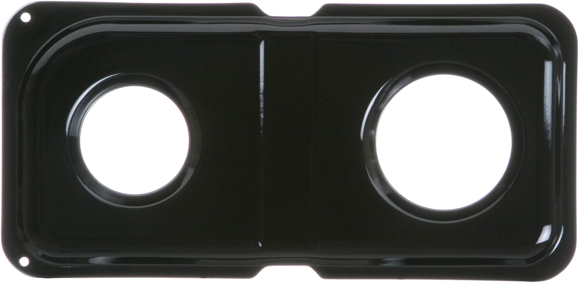 GE WB34K10009 Genuine OEM Porcelain Double Drip Pan (Black) for GE Gas Ranges
