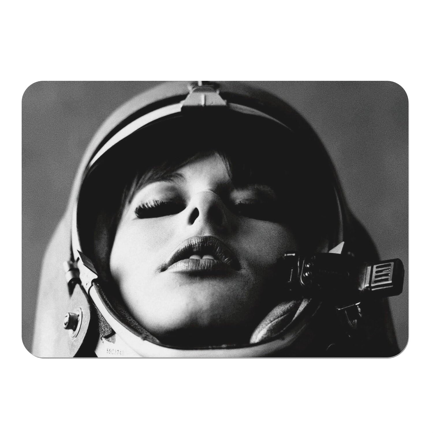 Dessous en liège isolant pour ces 4 sets de table souples grand format motif astronaute