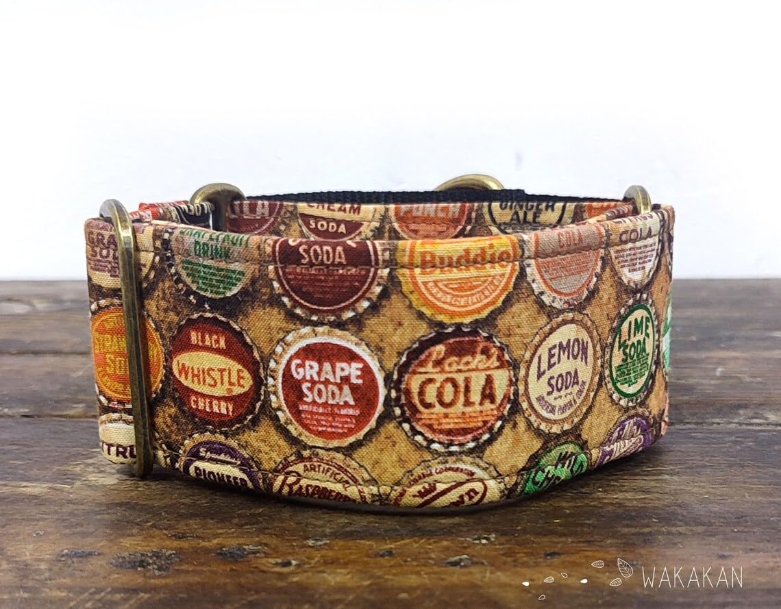 Collar Martingale Para Perro: Soda, Hecho a Mano en España por Wakakán