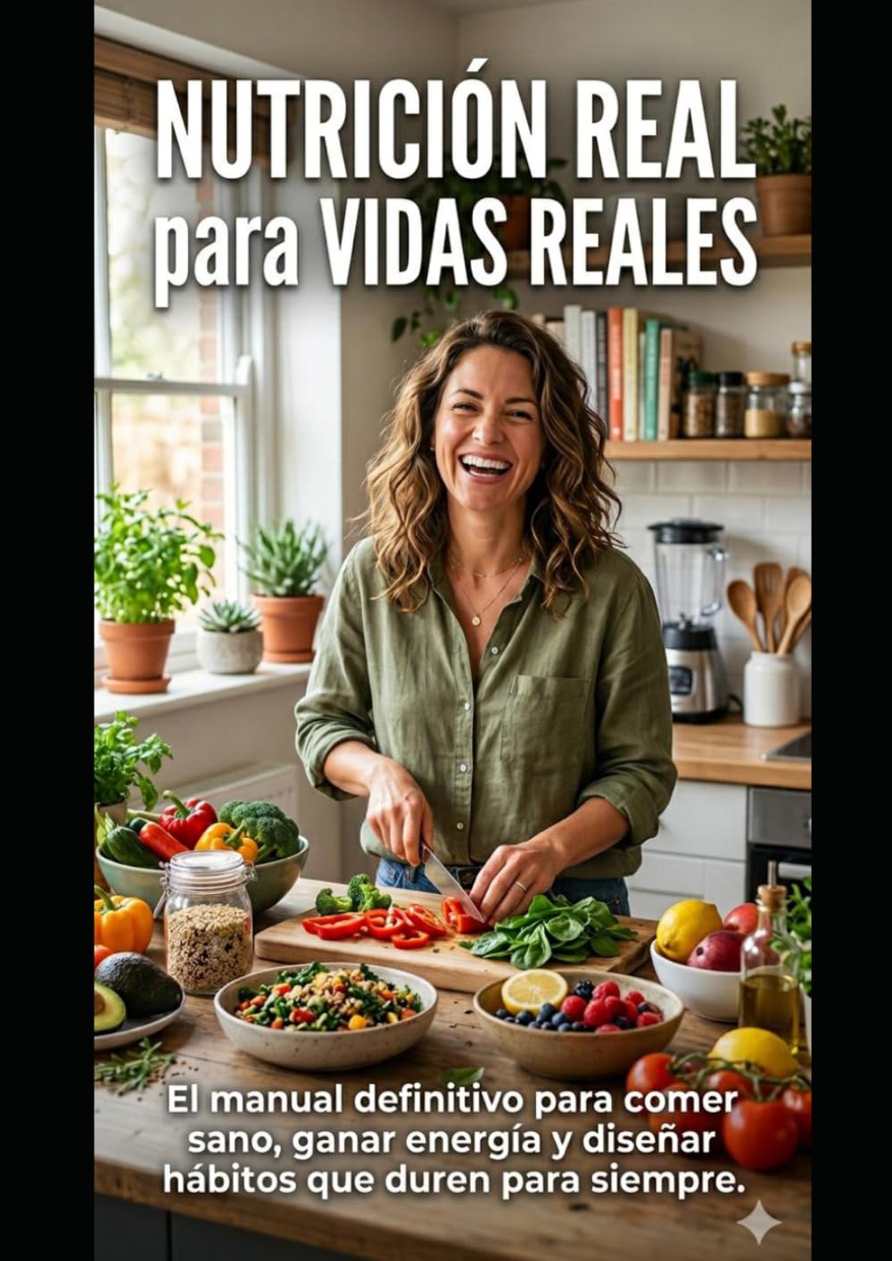 NUTRICIÓN REAL PARA VIDAS REALES: EL MANUAL DEFINITIVO PARA COMER SANO, GANAR ENERGÍA Y DISEÑAR HÁBITOS QUE DUREN PARA SIEMPRE.