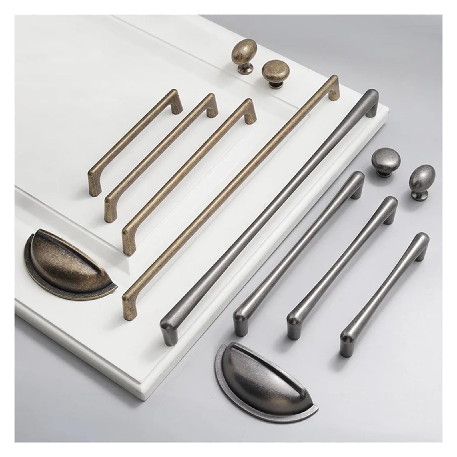 Maniglie Cucina Armadietti 15 pezzi di maniglie for porte mobili in bronzo for armadi e cassetti(6719 Bronze 96mm)