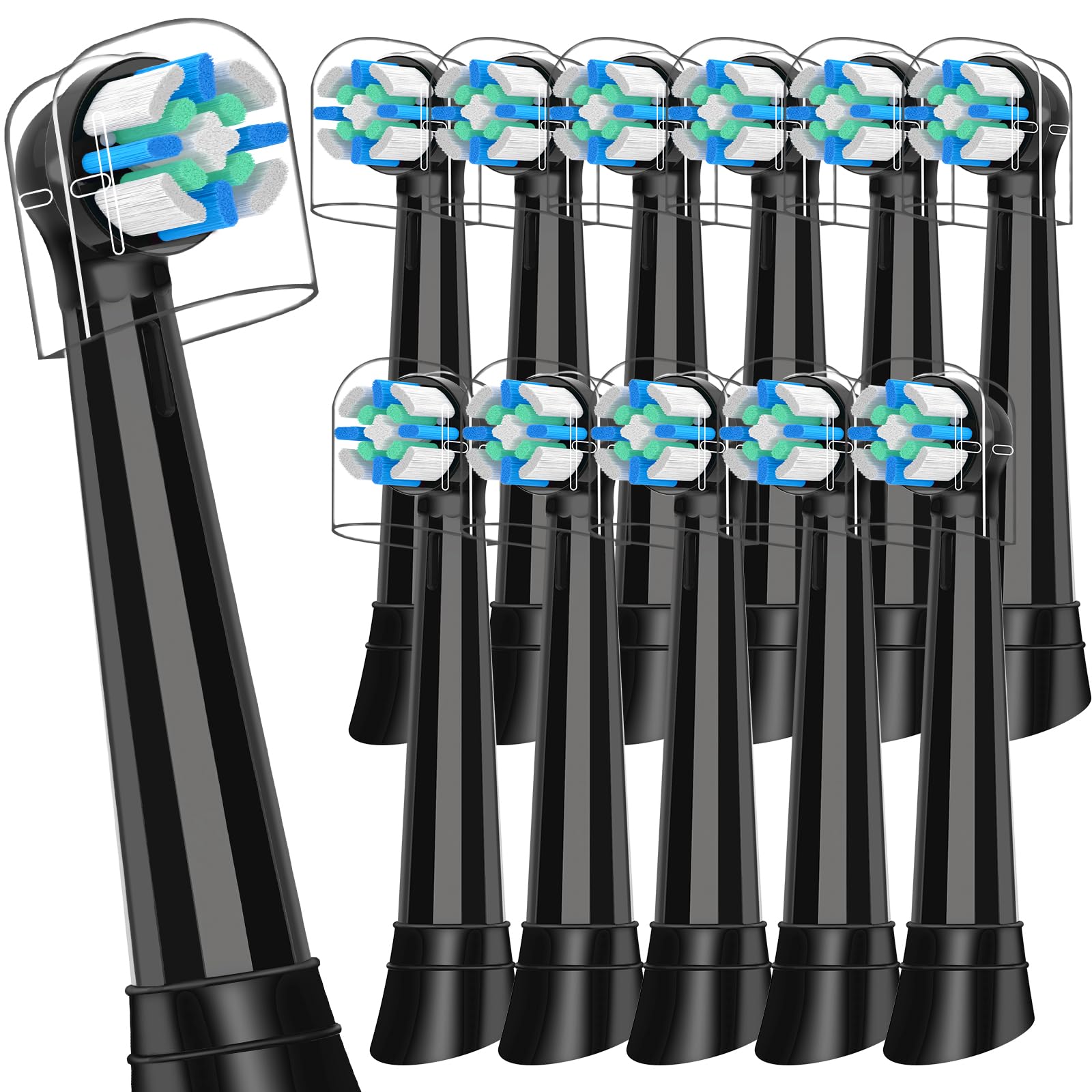 12 PCS Replacement Heads Compatible with Oral B IO 2 3 4 5 6 7 8 9 10