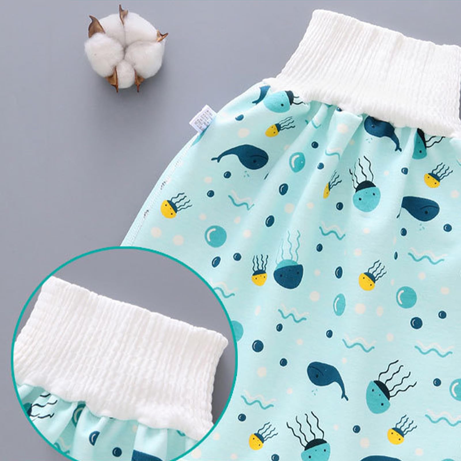 Babywindelröcke | Windelshorts aus Baumwolle | Unisex-Anti-Bettnässen-Windelhose für das Töpfchentraining