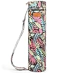 ELENTURE Canvas Yoga Mat Bag with Adjustable Strap & Pockets, Full-Zip Travel Gym Tote for Women & Men, Fits 1/4 & 1/3 Thick Mats, Lightweight Carrier for Yoga, Workout, Outdoor Use