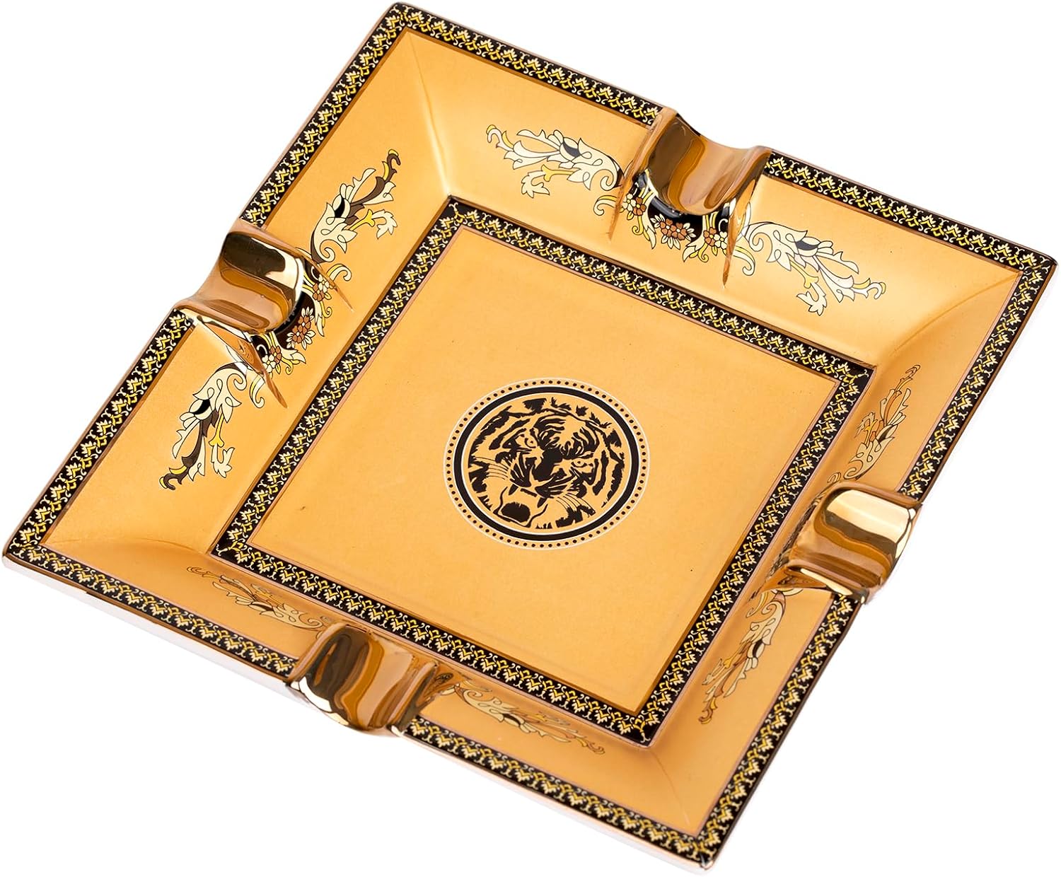 Tabletop Ashtray,Cigarette Ashtray for Indoor or Outdoor Use, Desktop Smoking Ash Tray for Home Office Decoration