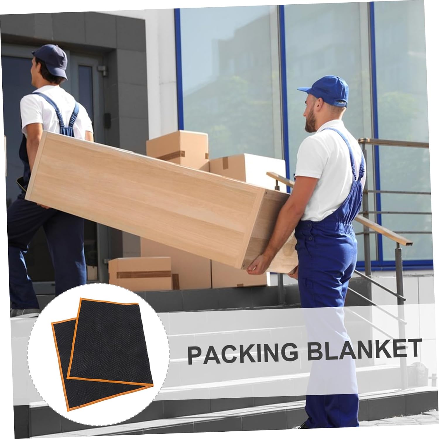 NUOBESTY Versatile Moving Blanket Padded Furniture Pad for Shipping Protecting Packing