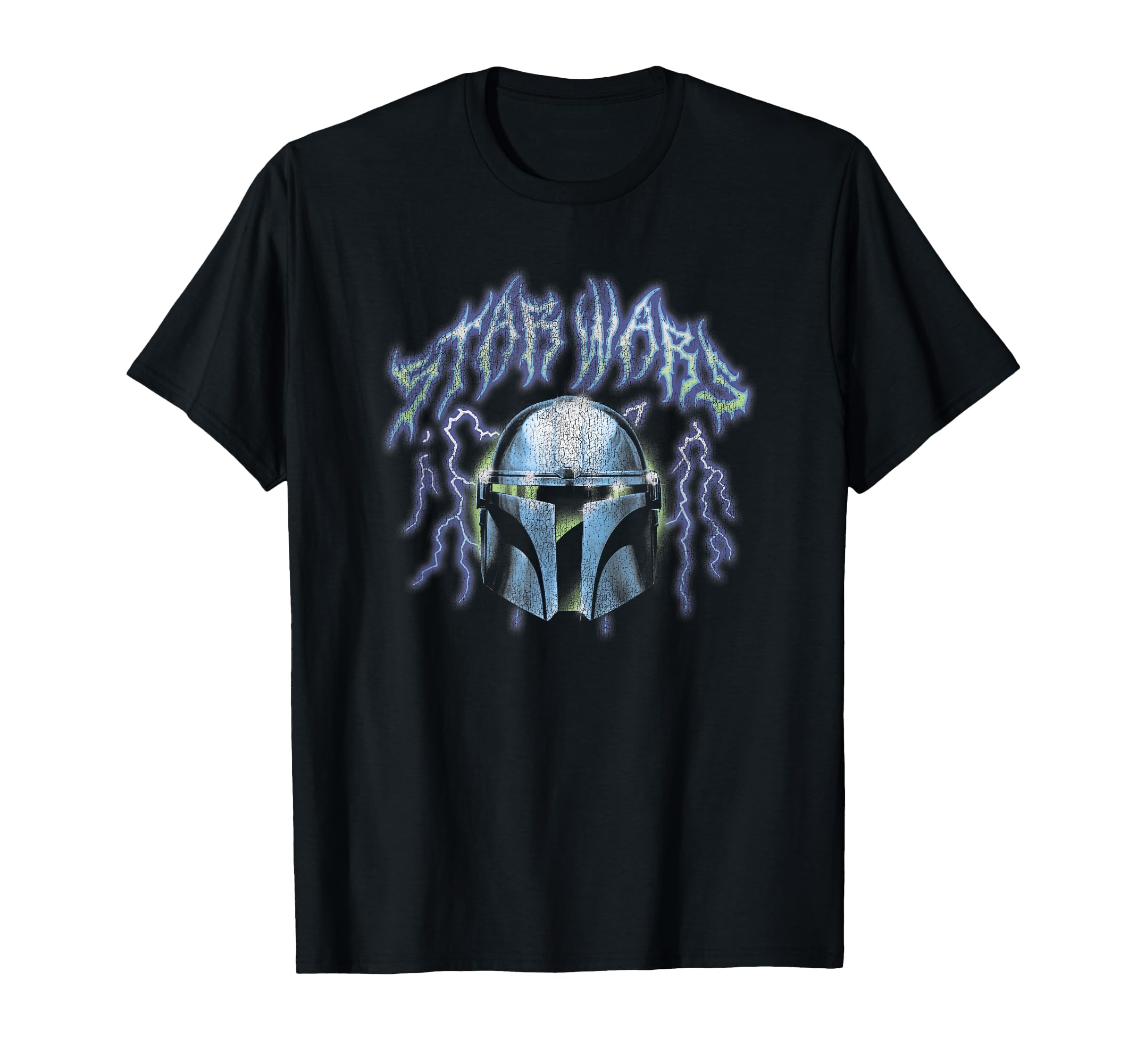 T-shirt Mandalorian Shock Helmet Star Wars avec impression premium - 2