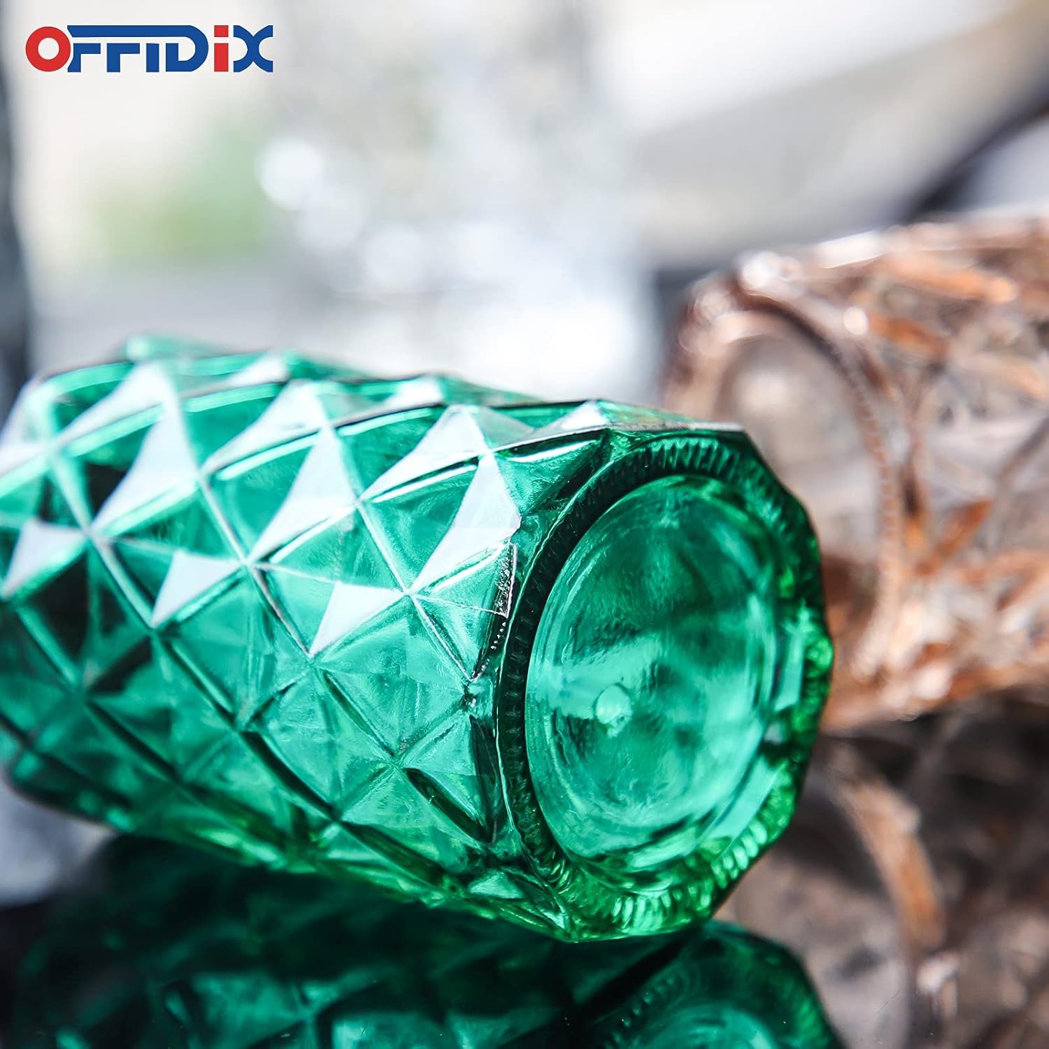 OFFIDIX Glass Spray Bottle，Pressure Plant Mister Handheld Spray Bottle for Outdoor Indoor Plants and Cleaning Work