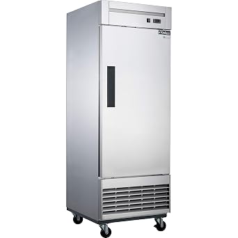 Dukers D28F 17.7 cu. ft. Single Door Commercial Freezer in Stainless Steel