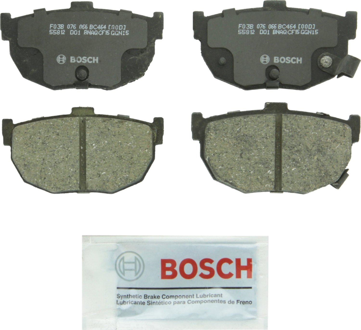 Bosch Automotive BP1078 QuietCast Premium Semi-Metallic Disc Brake Pad Set For: Subaru Forester, Legacy, Outback, B9 Tribeca, Tribeca, WRX, Front — view 229