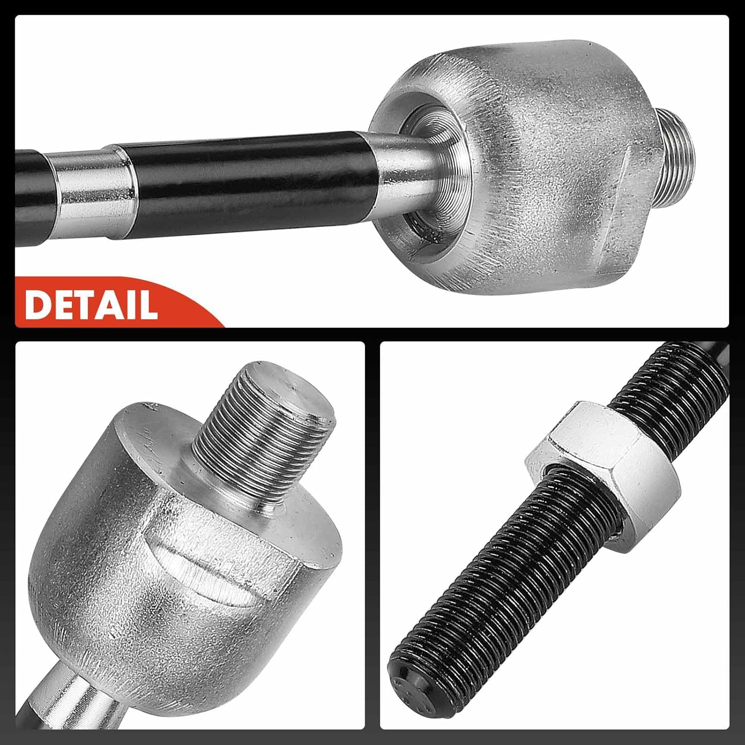 A-Premium 2 x Front Inner Tie Rod Ends, Compatible with Nissan Juke 2011-2017