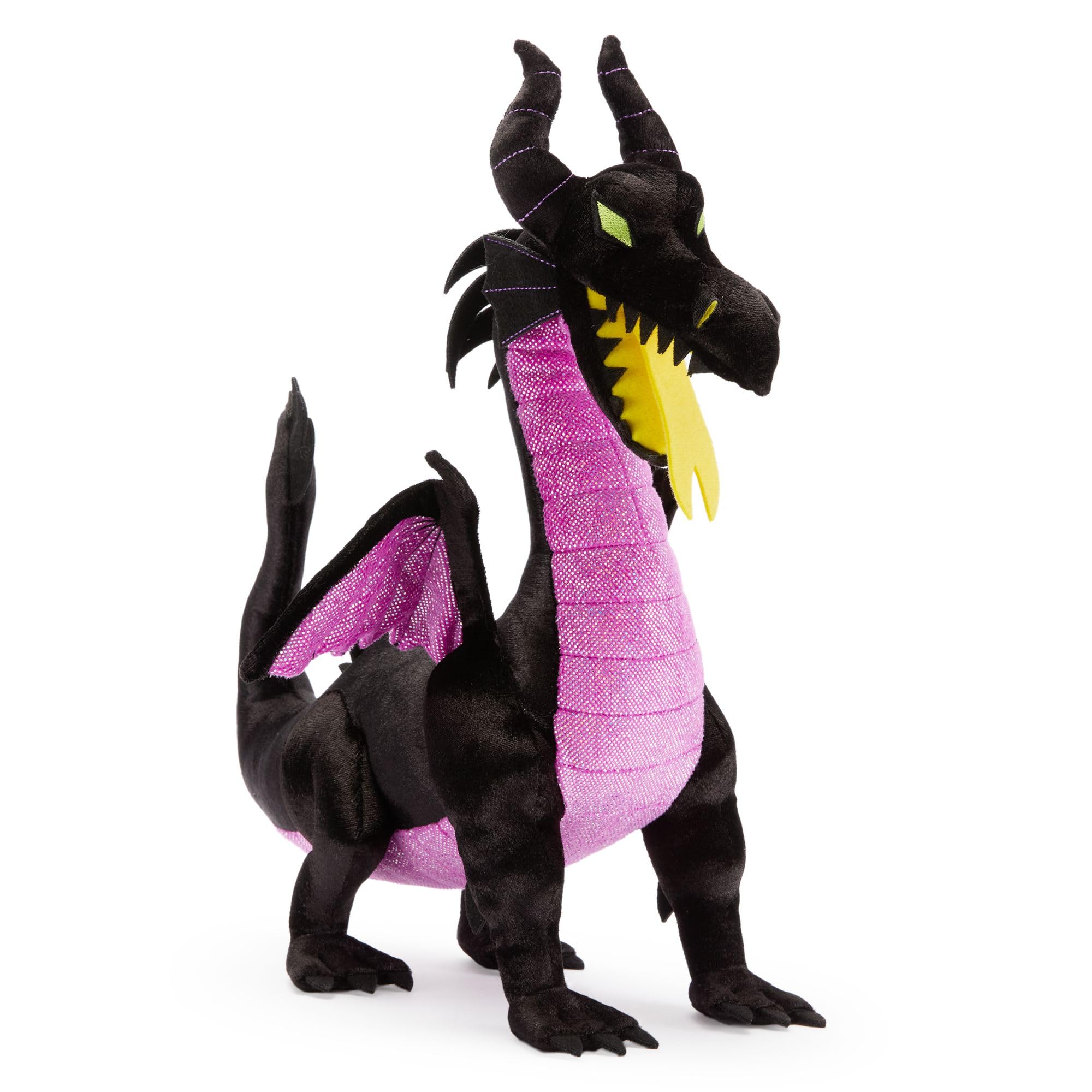 Disney Store Official Dragon Maleficent Plush, Sleeping Beauty, 35cm / 14", Black Dragon Teddy, Suitable from Birth, 0+