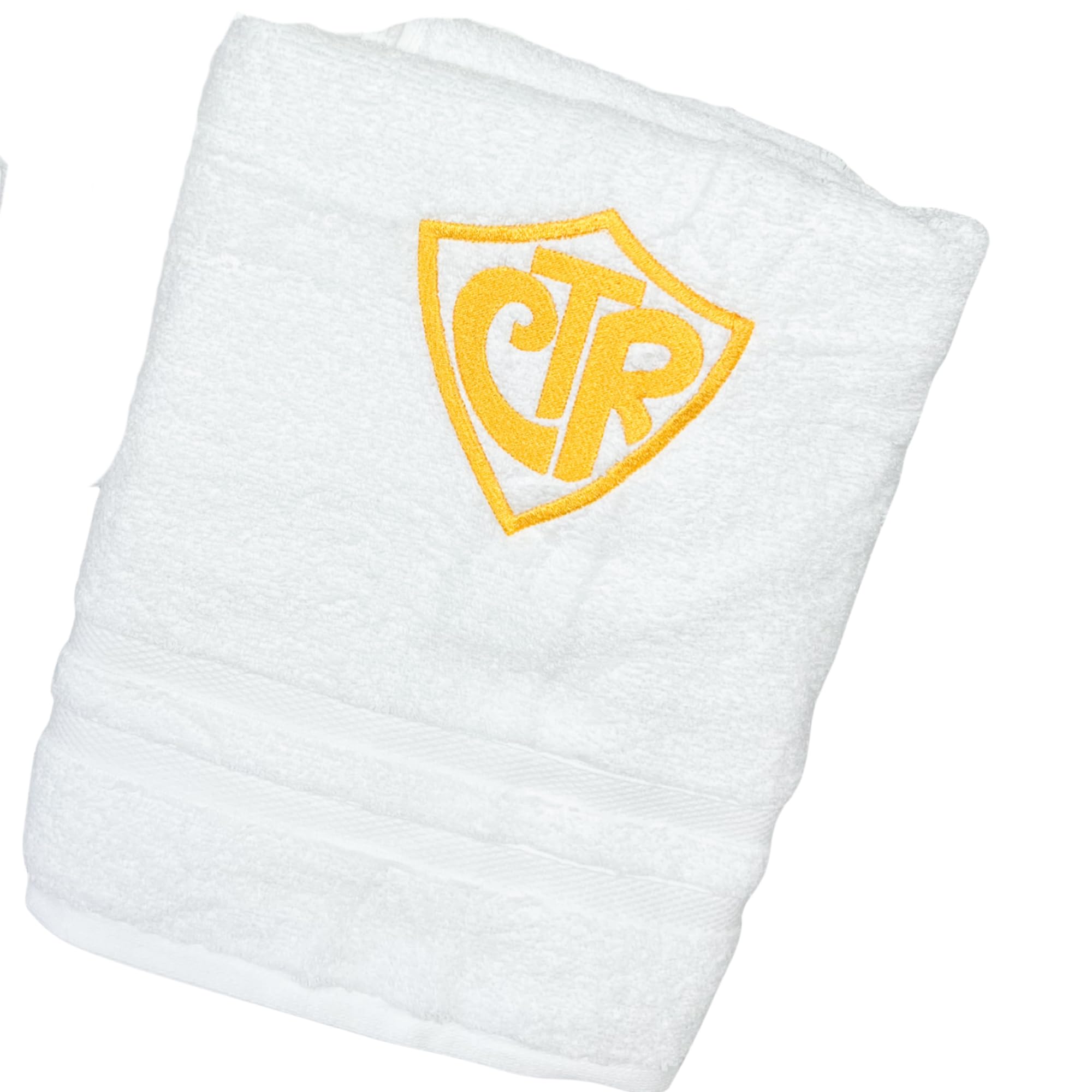 AVTRBoutique CTR Baptism Towel Gift for Boy and Girl, Church of Jesus Christ of Latter Day Saints, Custom Embroidered Name Keepsake (Gold)