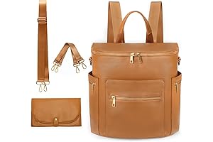 Diaper Bag Backpack with Laptop Sleeve and Changing Pad