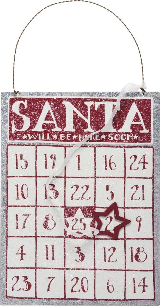 Primitives by Kathy Christmas Bingo Advent Calendar, Santa