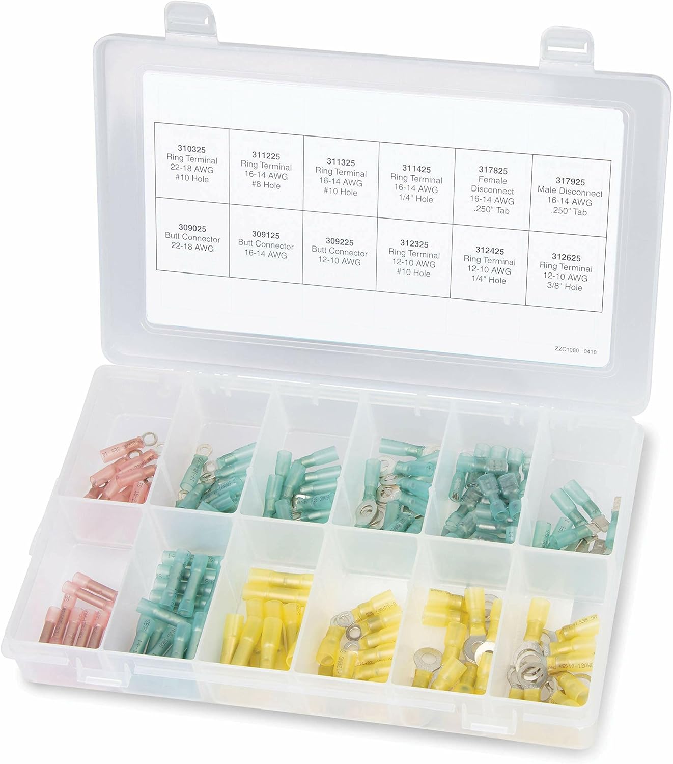 Ancor 320101 Heat Shrink Terminal/Connector, assorted colors